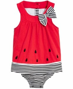 First Impressions Baby Girls Watermelon Sunsuit, Created For Macy's