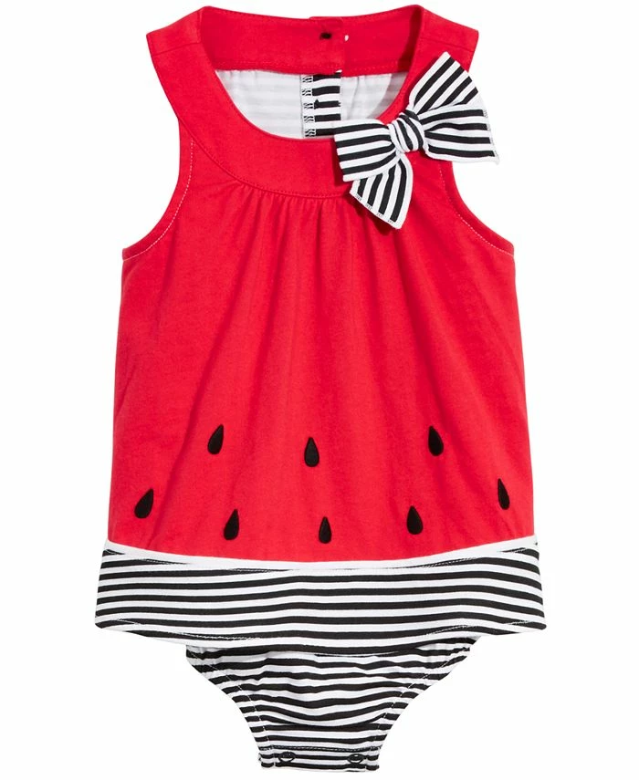 First Impressions Baby Girls Watermelon Sunsuit, Created For Macy's
