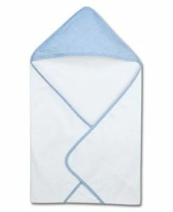 Baby Mode Signature 3 Stories Trading Striped Hooded Baby Bath Towel