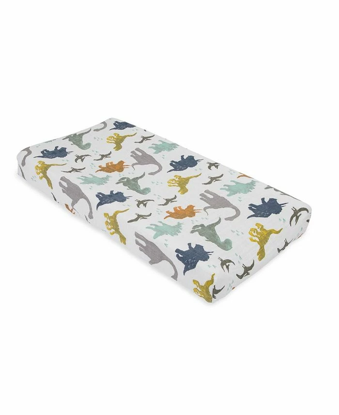 Little Unicorn Dino Friends Cotton Muslin Changing Pad Cover