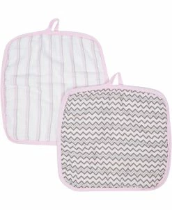 Miracle Baby Oys And Girls Muslin Washcloths - Pack Of 2