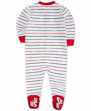 Nike Baby Boys Striped Footed Coverall - Image 2