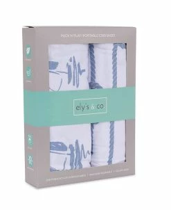 Ely's & Co. Pack N Play Portable Crib Sheet Set 2 Pack