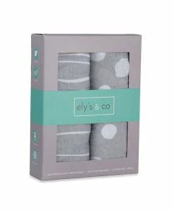 Ely's & Co. Pack N Play Portable Crib Sheet Set 2 Pack