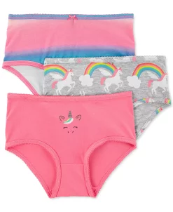 Carter's™ Little Girls 3-Pack Rainbow Unicorn Underwear