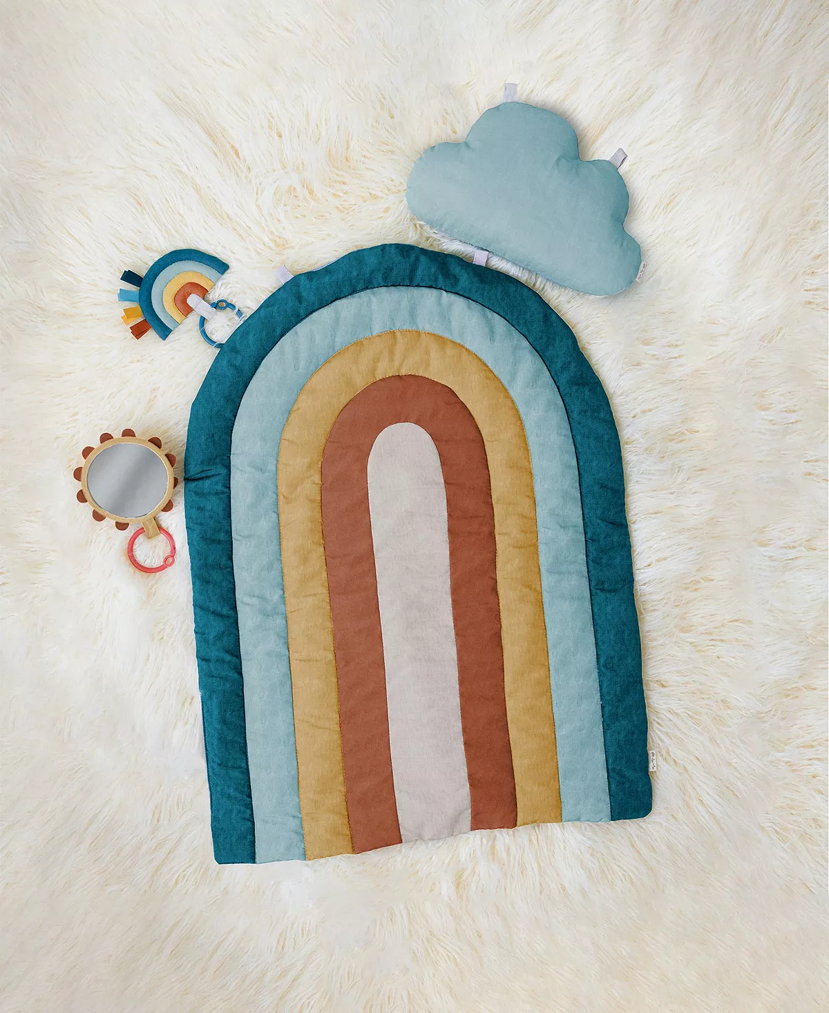 Itzy Ritzy Tummy Time Rainbow Play Mat - Image 9