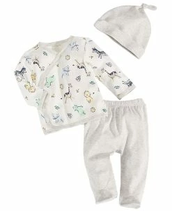 First Impressions Baby Boys Safari Toss Take Me Home 3 Piece Set, Created For Macy's