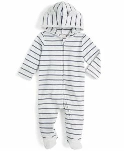 First Impressions Baby Boys Stripe Coverall, Created For Macy's