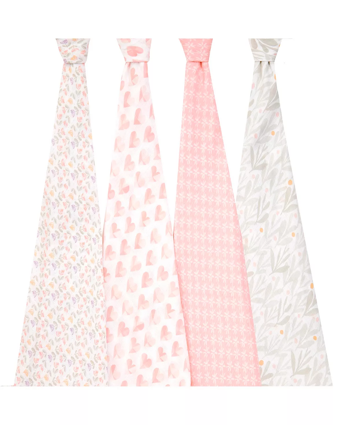 Aden By Aden + Anais Piece Of My Heart Swaddle Blankets, Pack Of 4 - Image 3