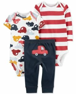 Carter's™ Baby Boys Cars Bodysuits And Pants Set, 3 Piece Set