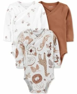 Carter's™ Baby Boys Or Baby Girls Printed Side Snap Bodysuits, Pack Of 3