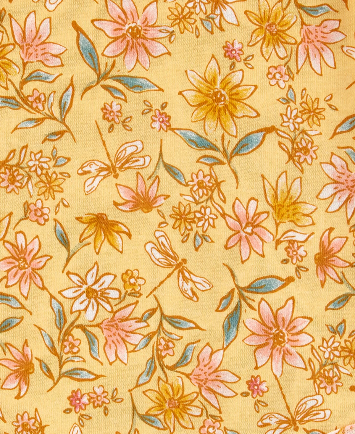 Carter's™ Baby Girls Printed Short Sleeved Cotton Bodysuits, Pack Of 5 - Image 4