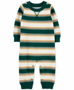 Carter's™ Baby Boys Striped Cotton Jumpsuit