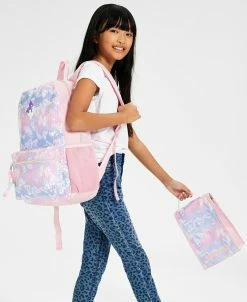 Epic Threads Big Girls Basic T-Shirt, Leopard-Print Jeans & InMocean Butterfly Backpack