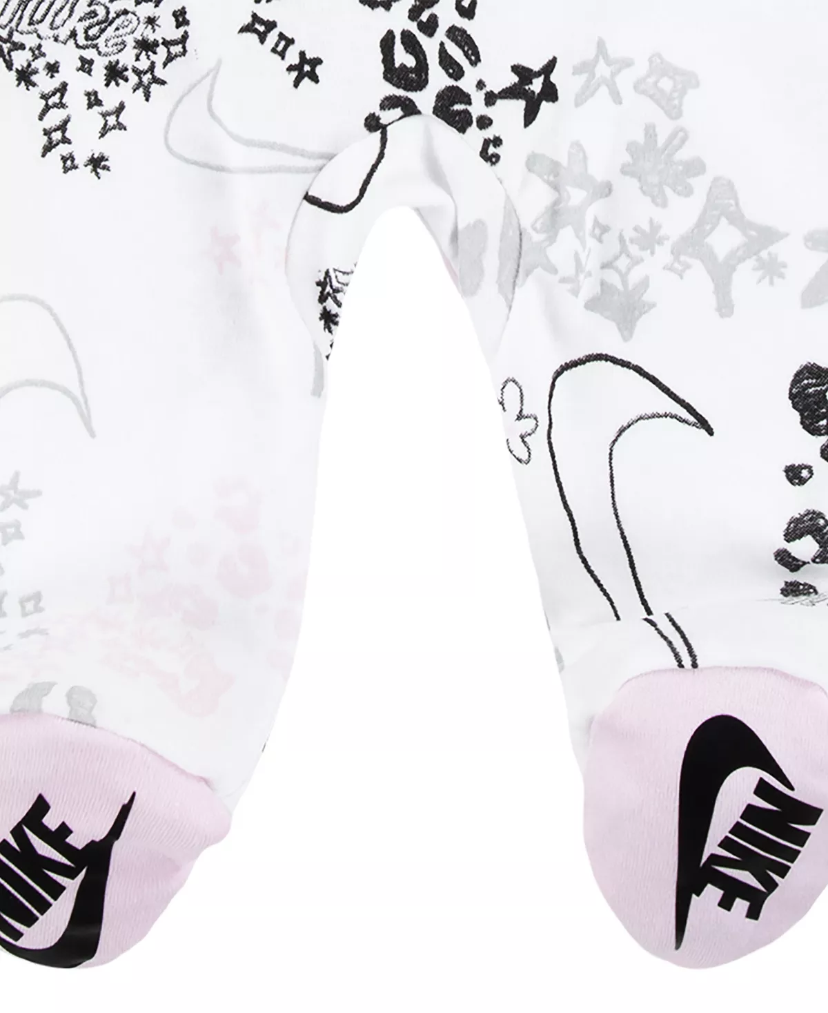 Nike Baby Girls Doodle Dreamer Printed Footed Coverall - Image 5
