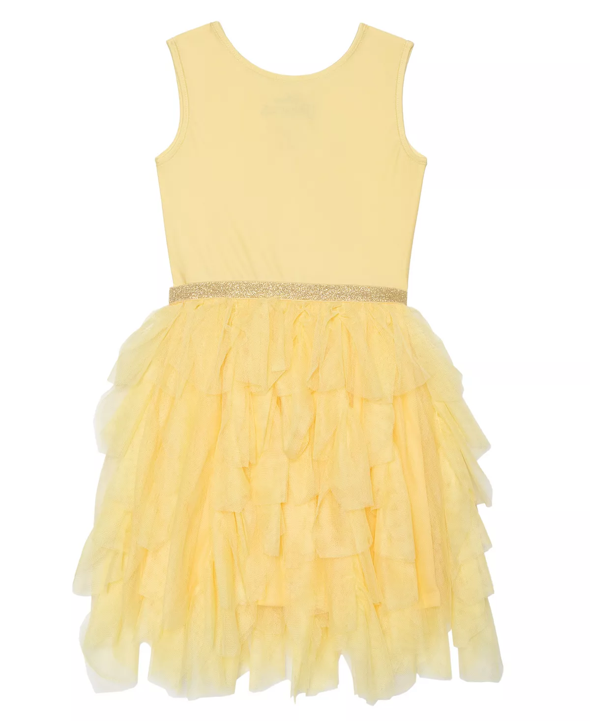 Little Girls Disney Belle Magical Friends Sleeveless Tutu Dress - Image 2