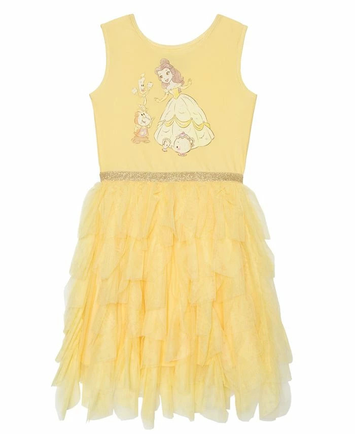 Little Girls Disney Belle Magical Friends Sleeveless Tutu Dress