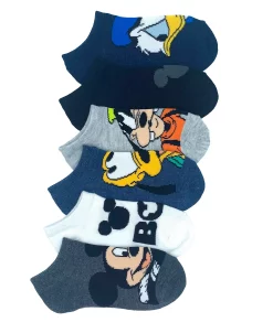Mickey Mouse Big Boys Mickey Friends No Show Socks, Pair Of 6