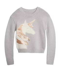 Epic Threads Girls Unicorn Sparkle Sweater, Created For Macy's