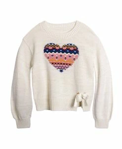 Epic Threads Big Girls Heart Bow Sweater, Created For Macy's
