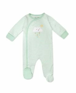 Mac & Moon Baby Boys Cotton Sleep And Play Long Sleeve Footed One Piece
