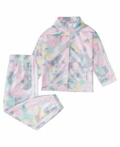 ADIDAS Baby Girls 2-Piece Allover Print Tricot Track Set