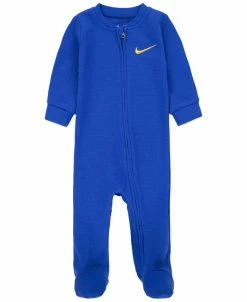 Nike Baby Boys Or Baby Girls Swoosh Waffle Knit Footed Coverall