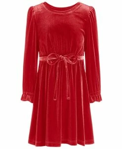 INC International Concepts Little Girls Stretch Velour Dress, Created For Macy's