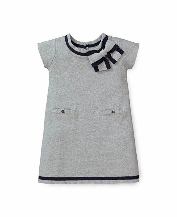 Hope & Henry Girls' Milano Tipped Sweater Dress, Infant