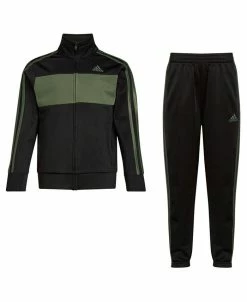 ADIDAS Toddler Boys Long Sleeve Essential Tricot And Joggers, 2 Piece Set