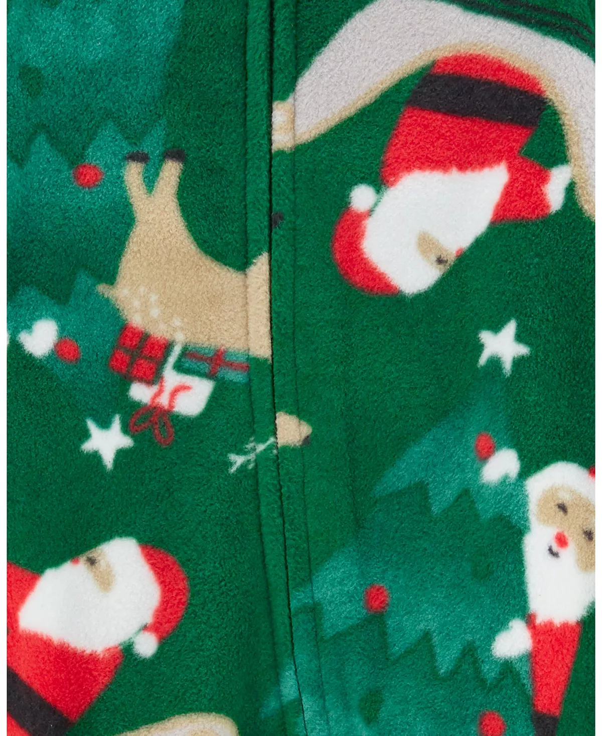 Carter's™ Baby Boys Santa Fleece Zip-Up Sleep And Play - Image 3