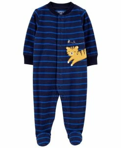 Carter's™ Baby Boys Tiger Snap-Up Fleece Sleep And Play