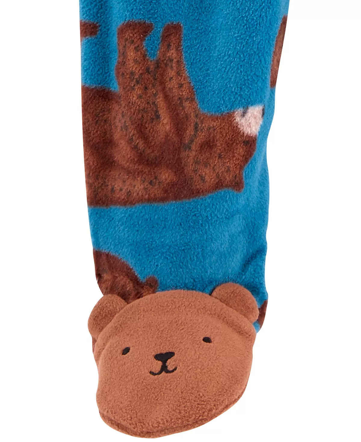 Carter's™ Baby Boys Bear Zip-Up Fleece Sleep And Play - Image 3
