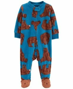 Carter's™ Baby Boys Bear Zip-Up Fleece Sleep And Play