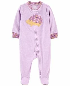 Carter's™ Baby Girls 2 Way Zip Fleece Sleep And Play
