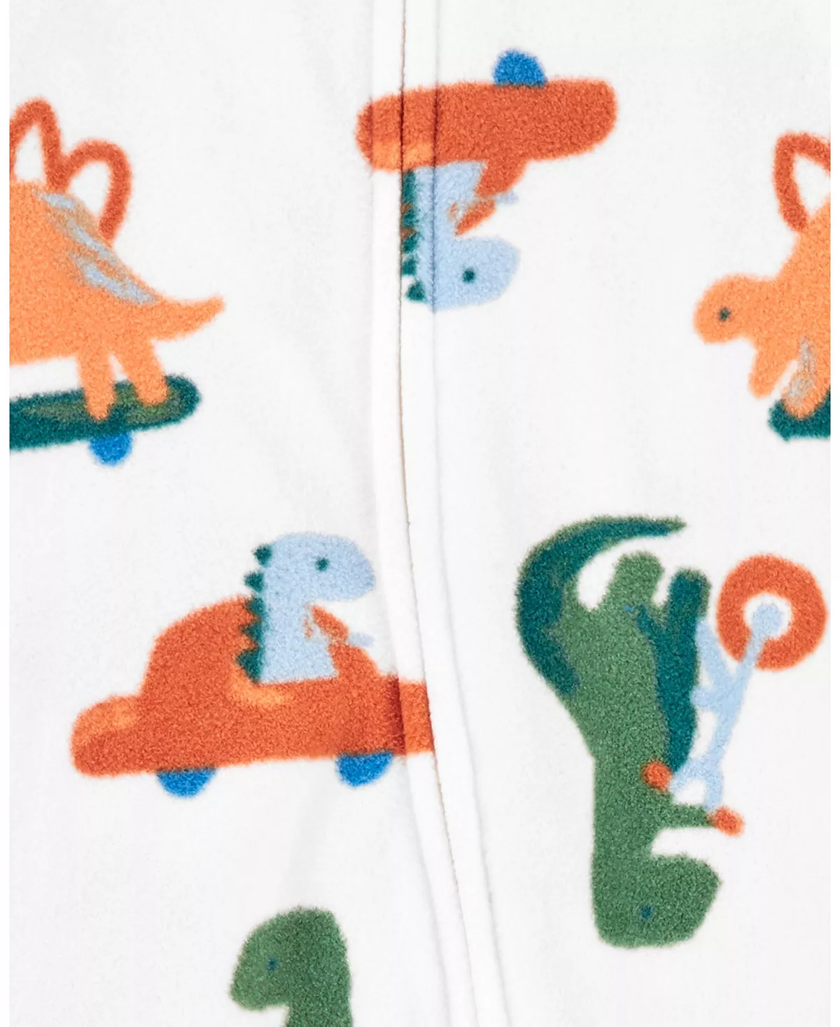 Carter's™ Baby Boys Dinosaur Zip-Up Fleece Sleep And Play - Image 2