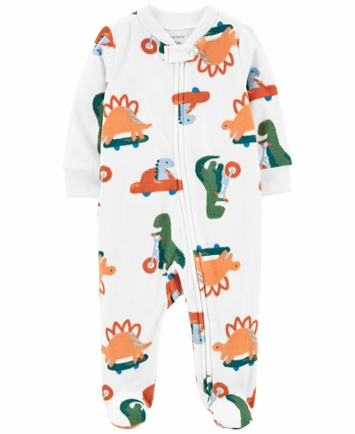 Carter's™ Baby Boys Dinosaur Zip-Up Fleece Sleep And Play