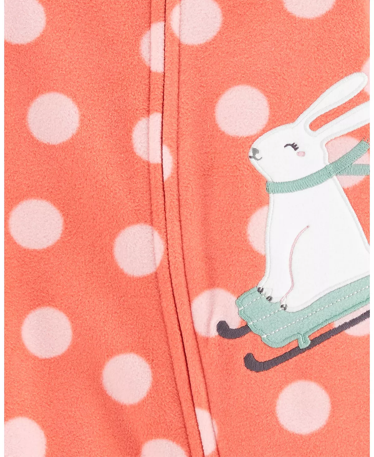 Carter's™ Baby Girls 2 Way Zip Fleece Sleep And Play - Image 3