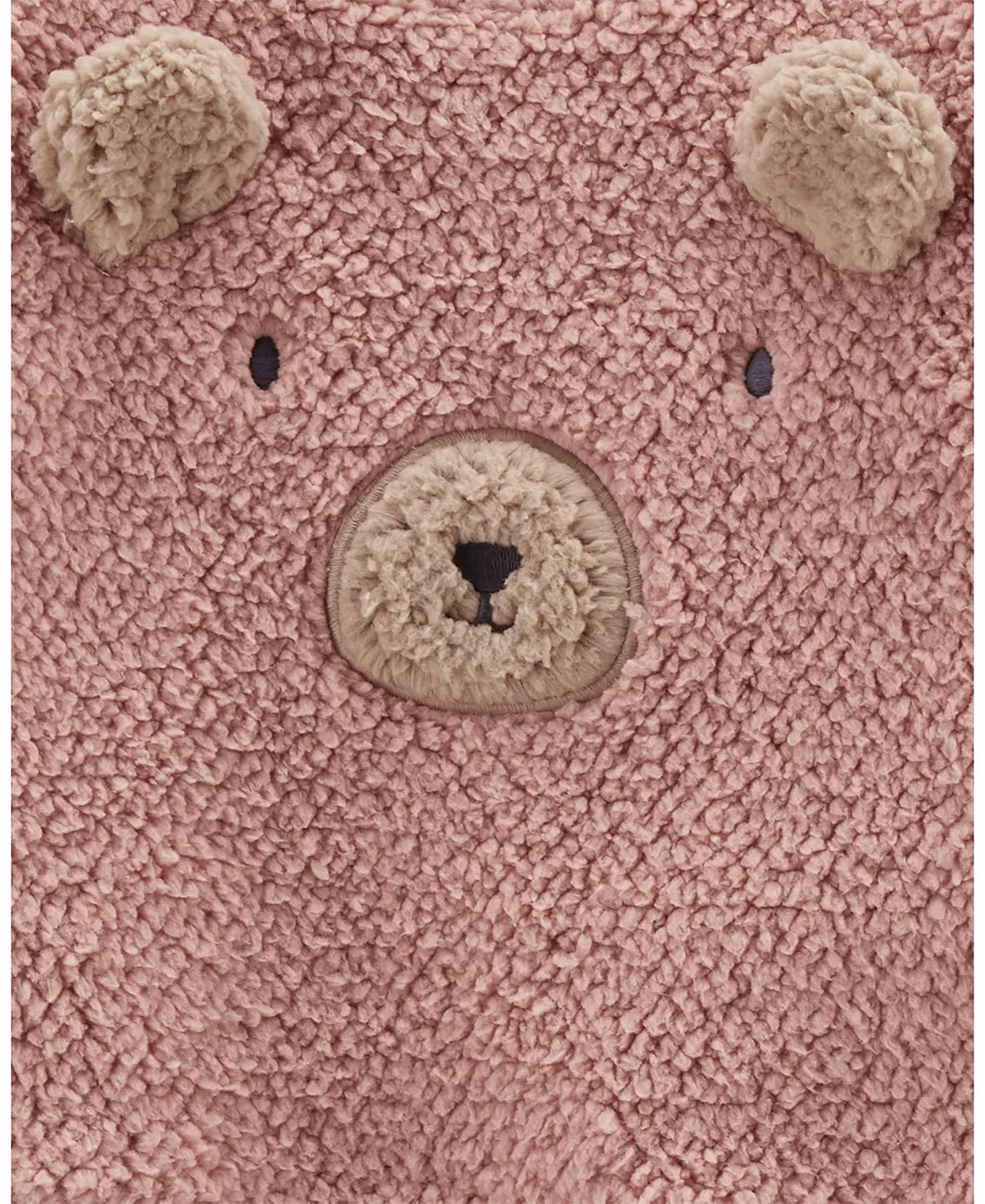 Carter's™ Baby Girls Bear Sherpa Cardigan, Bodysuit And Pants, 3 Piece Set - Image 3