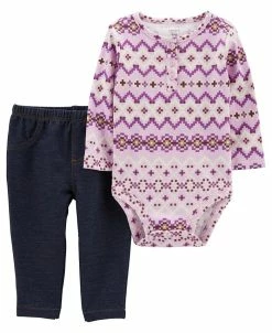 Carter's™ Baby Girls Bodysuit And Pants, 2 Piece Set