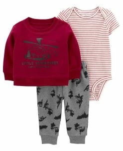 Carter's™ Baby Boys Little Cardigan, Bodysuit And Pants, 3 Piece Set