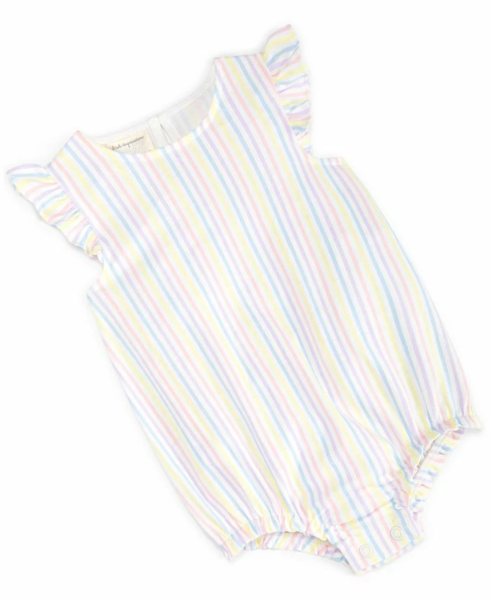 First Impressions Baby Girls Sally Stripe Sunsuit, Created For Macy's