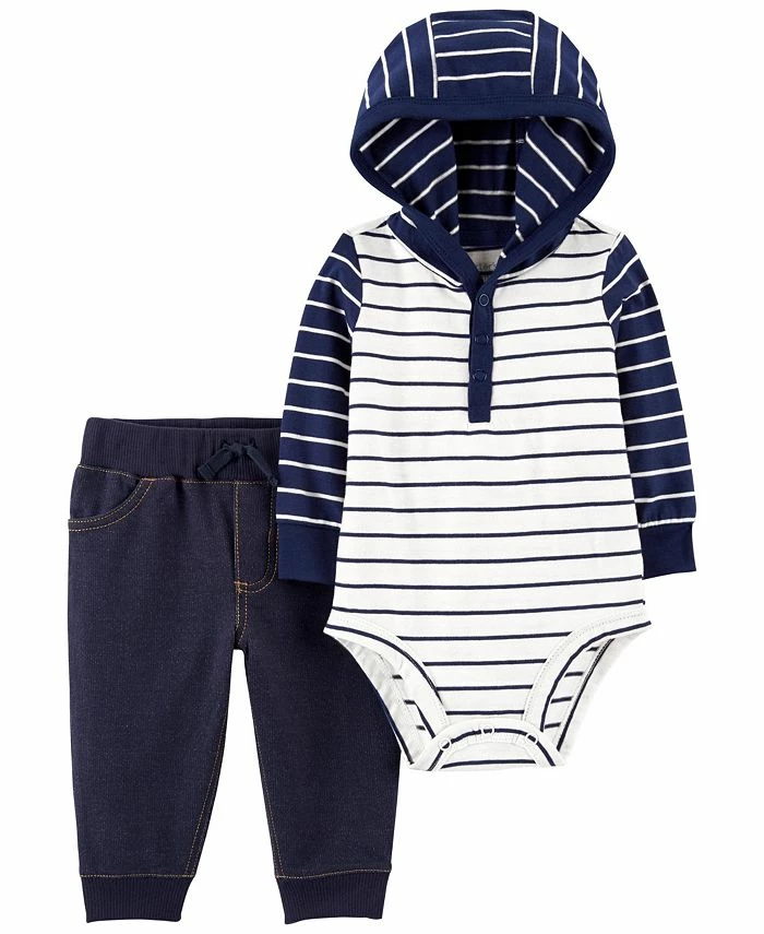 Carter's™ Baby Boys Hooded Bodysuit And Pants, 2 Piece Set