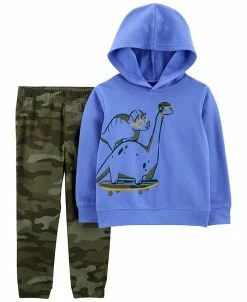 Carter's™ Toddler Boys Dinosaur Hoodie And Joggers, 2 Piece Set