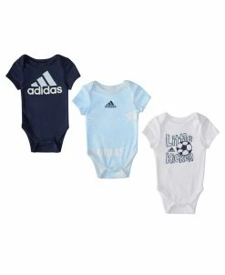 ADIDAS Baby Boys Or Baby Girls Short Sleeve Bodysuits, Pack Of 3