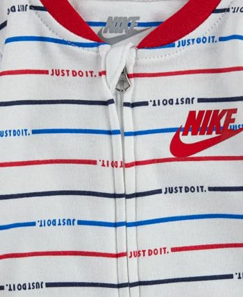 Nike Baby Boys Striped Footed Coverall - Image 3