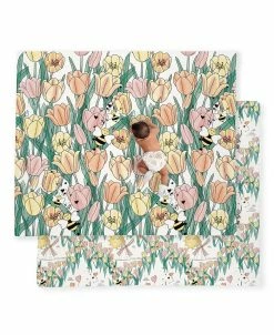 JumpOff Jo - Large Padded, Foam Play Mat For Baby 70 In. X 59 In. - Original 2