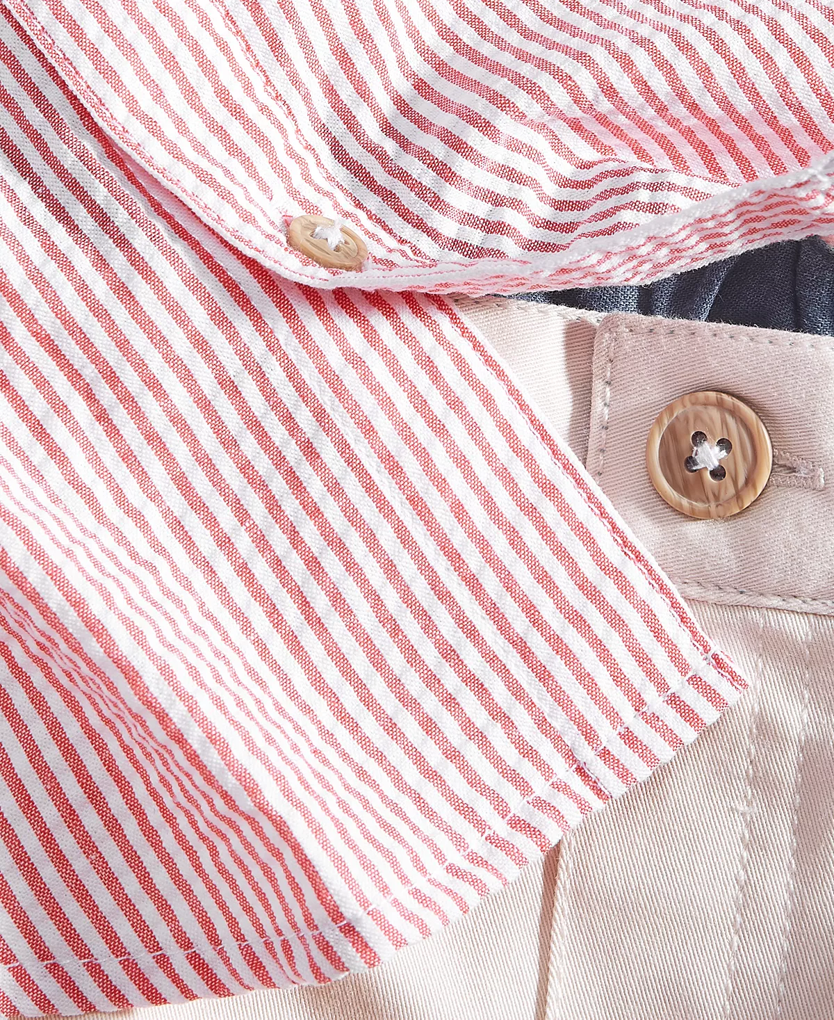 First Impressions Baby Boys Seersucker Shirt And Pants, 2 Piece Set, Created For Macy's - Image 3