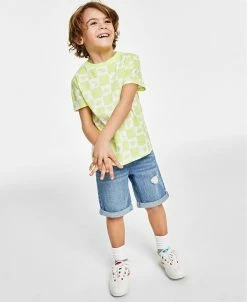 Epic Threads Checkered Dino T-Shirt & Cargo Shorts Separates, Created For Macy's