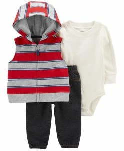Carter's™ Baby Boys Little Vest, Bodysuit And Pants, 3 Piece Set